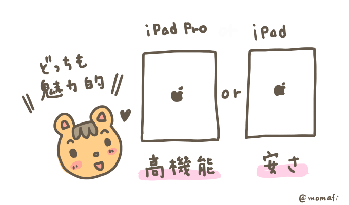 iPadProとiPadは高機能と安さ